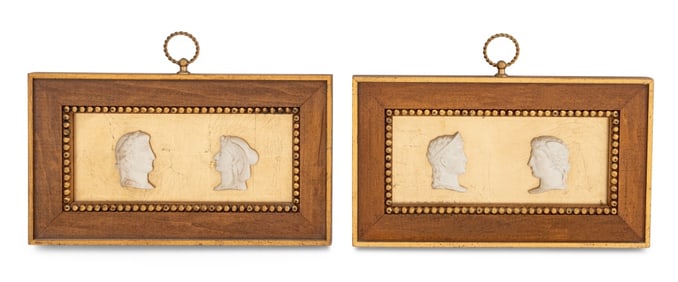 Grand Tour Bisque Porcelain Portrait Plaques, 4