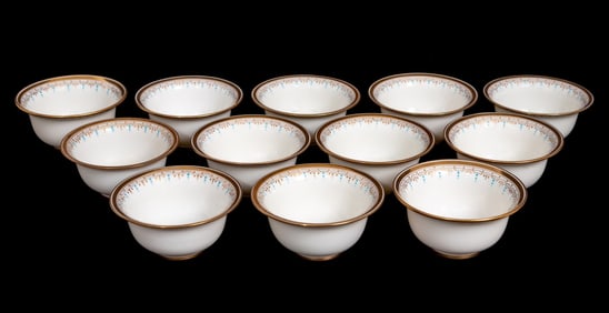 Lenox Porcelain Dessert Bowls, 12