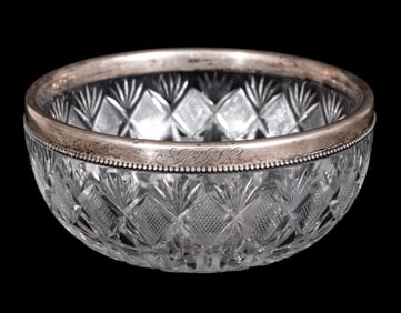 Gorham Sterling Silver and Cut Glass Centerpiece