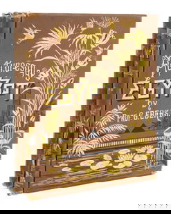 Georg Ebers "Picturesque Egypt", 2 Vols: Georg Ebers, "Egypt: Descriptive, Historical, and Picturesque", Melbourne: Cassell & Company, Limited, 1891, Volumes I and II, with brown leather and gilt tooled binding. 15" L x 12" W. Provenance: Fr