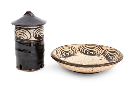 Japanese Horse Eye Bowl and Sequoia Miller Jar, 2