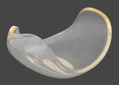 Ritts Co. Freeform Astrolite Lucite Bowl
