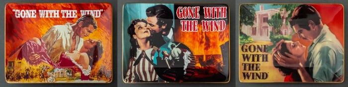 Gone With The Wind Porcelain Trinket Trays, 3