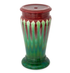 Weller Pottery Polychrome Glazed Jardiniere Stand