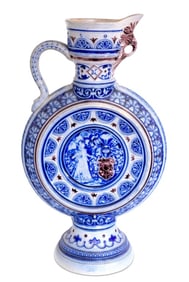 German Salt Glazed Pottery Ewer