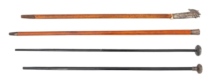 Silver Mounted Walking Sticks, 4