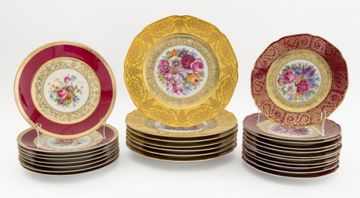 Bavaria Tirschenreuth Porcelain Plates, 26 Pcs.