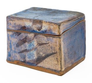 Modern Glazed Art Pottery Covered Box