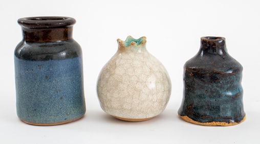 American Art Pottery Diminutive Vases, 3