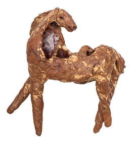 Louis Mendez Ceramic Horse Sculpture