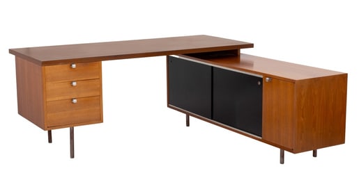 George Nelson L-Shaped Floating Executive Desk