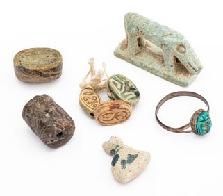 Ancient Egyptian Faience and Stone Charms, 6
