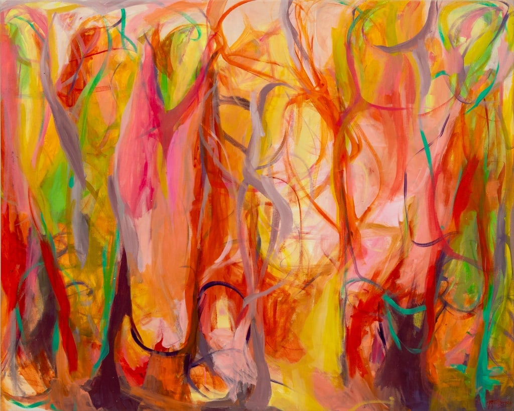 Gabriela Tolomei "El Bosque ..." Large Acrylic (1 of 9)