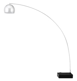 Mid-Century Modern Chrome Arc Floor Lamp