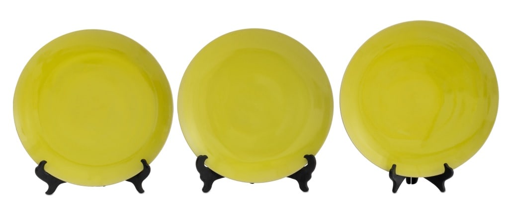 Rupert Spira Yellow Stoneware Shallow Bowls, 3 (1 of 7)