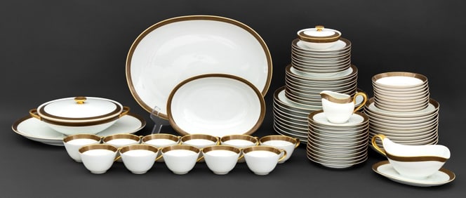 Heinrich & Co. Porcelain Dinner Service Set, 79