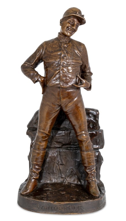 Van den Straeten Gentlemen Rider Patinated Bronze (1 of 7)