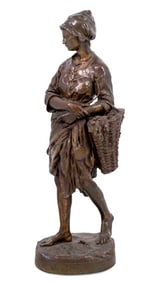 Jean-Baptiste Carpeaux "Puys" Patinated Bronze