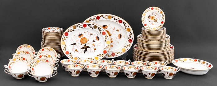 Royal Crown Derby "Asian Rose" Service for 12