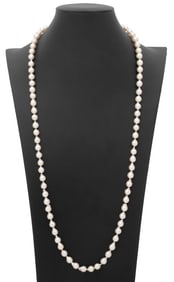 14K Yellow Gold Baroque Cultured Pearl Necklace