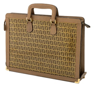 Fendi Zucchino FF Monogram Attache Case