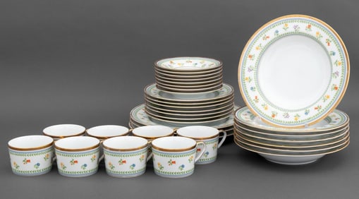 Christian Dior Porcelain Dinner Service, 33 Pcs.