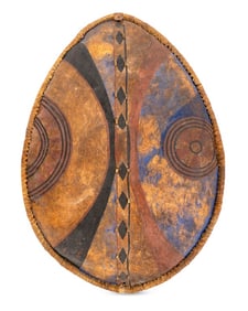 Maasai Kenyan Painted Hide Shield