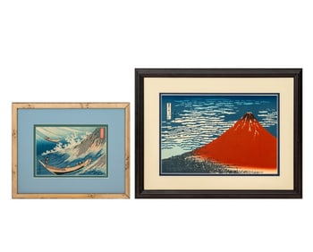 Katsushika Hokusai Woodblock Ukiyo-e Prints, 2