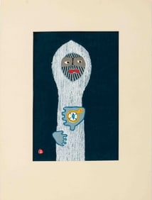 Umetaro Azechi "Mountain Road" Woodblock, 1969