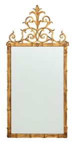 Hollywood Regency Style Gilt Metal Mirror