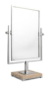 Modern Chrome Plated Articulated Tabletop Mirror