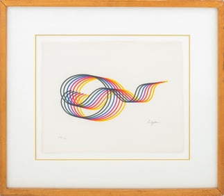 Yaacov Agam "Lines and Forms III" Lithograph