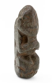 Taino Pre-Columbian Carved Greenstone Figure