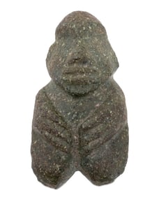 Mezcala Pre-Columbian Carved Greenstone Figure