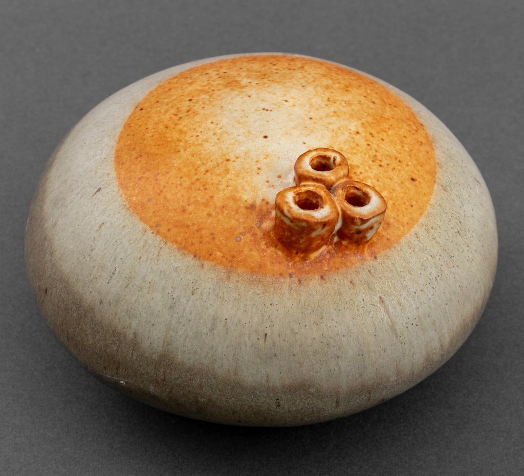 Warren Hullow Glazed Stoneware Weed Pot (1 of 5)