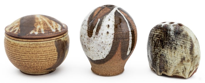 Frances Senska, Etc. Glazed Stoneware Vessels, 3