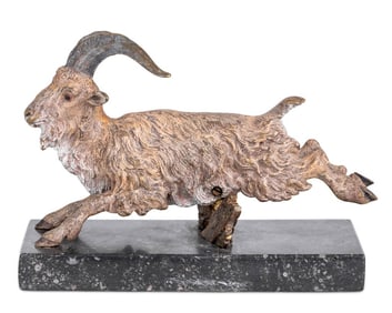 Austrian Cold Painted Bronze Billy Goat