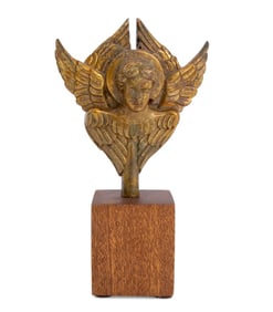 French Gilt Bronze Sculpture of Seraphim