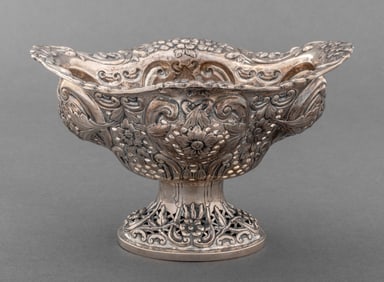 Charles Harris Sterling Silver Basket, 19th C.
