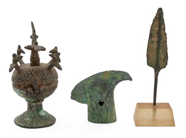 Collection of Verdigris Bronze Antiquities, 3