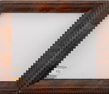 Dutch Walnut Frame, 18th Century: Dutch Walnut Frame, 18th century, with Binoche et Giquello, Paris auction label. Inner: 8" H x 9.75" W; 11" H x 12.75" W. Provenance: Binoche et Giquello, 5 February 2020, Lot 332. From a Fifth