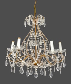 Continental Neoclassical Style Crystal Chandelier