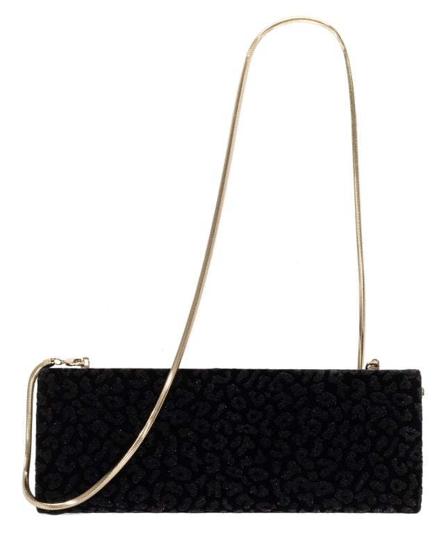 Giorgio Armani Black Velvet Clutch (1 of 10)