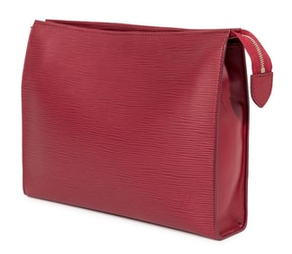 Louis Vuitton Epi Red Leather Clutch
