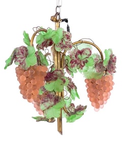 Murano Art Glass Grape Vine Chandelier