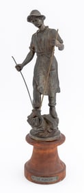 Auguste Hagen "Le Minuer" Patinated Brass