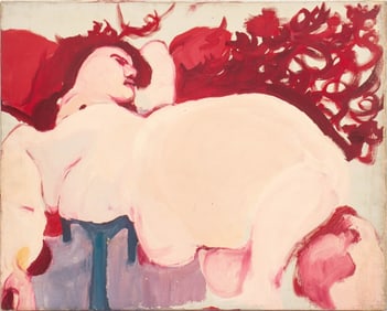 Carol B. Radsprecher Reclining Nude Oil on Canvas
