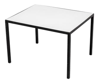 Danish Modern Patinated Metal Side Table