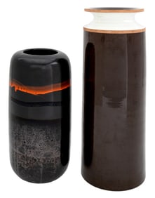 Italian Modern Glazed Ceramic Vases, 2