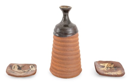 Bruno LaVerdiere Beehive Vase and Coasters, 3